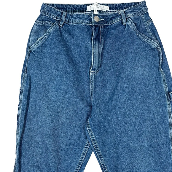 Streetwear Society high-raise jeans, Size 9, mid-blue, carpenter denim pants - Picture 3 of 6